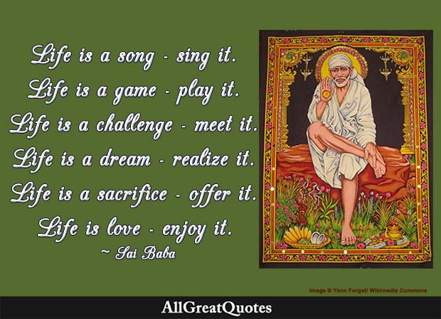 life is a song - sai baba