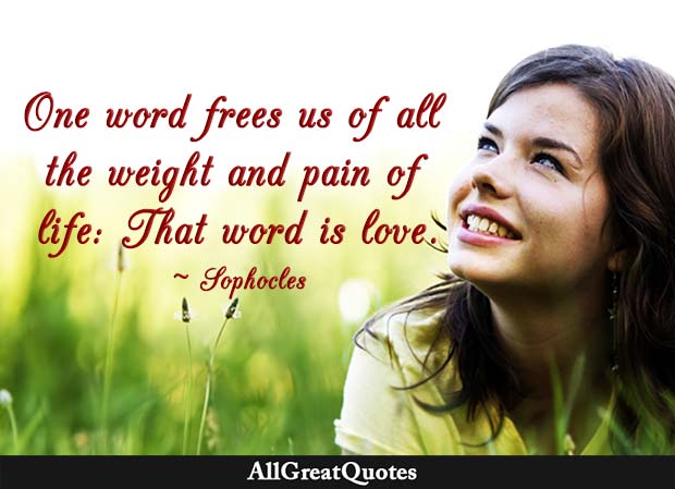 one word frees us sophocles