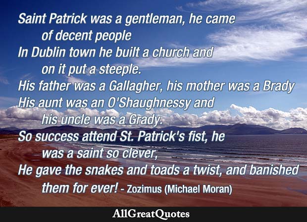 saint patrick was a gentleman