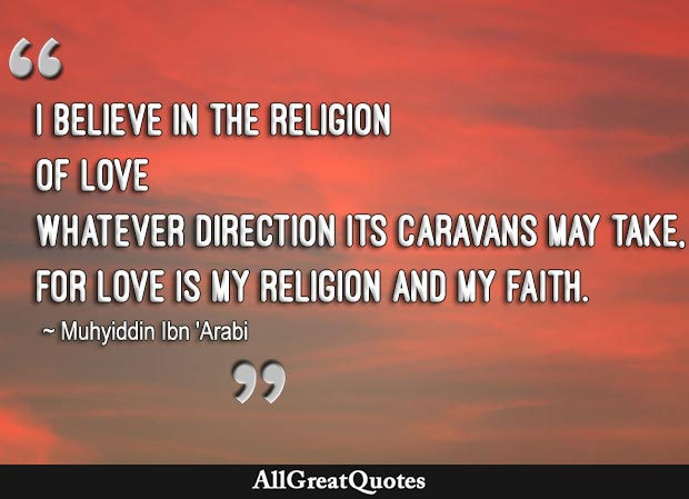 love is my religion quote
