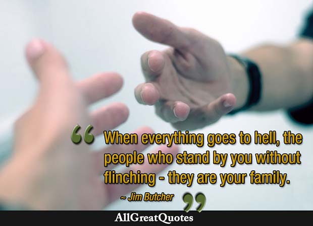 when everything goes to hell family quote