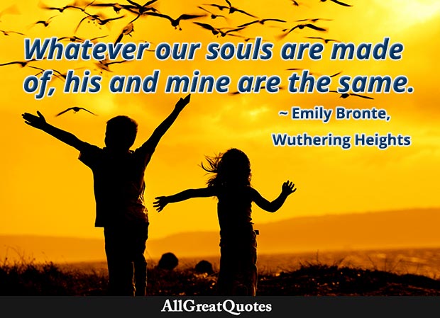 emily bronte our souls quote