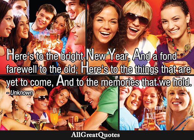 here's to the bright new year quote